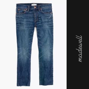 Madewell The Slim Boyjean: Raw-Hem Edition in Blue • 24